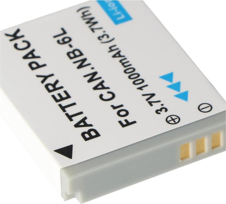 Actual product image AccuCell Battery suitable for Canon Powershot SD770 IS, NB-6L (Rechargeable battery)