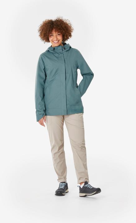 Produktbild Quechua Wanderjacke Damen wasserdicht - NH500 grün (S)