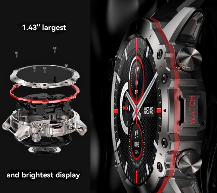 Actual product image Herren-Smartwatch RNCF18-1 SCHWARZ Armband + Armband