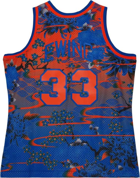 Produktbild Mitchell & Ness Swingman Mesh Jersey New York Knicks ASIAN Ewing - M (M)