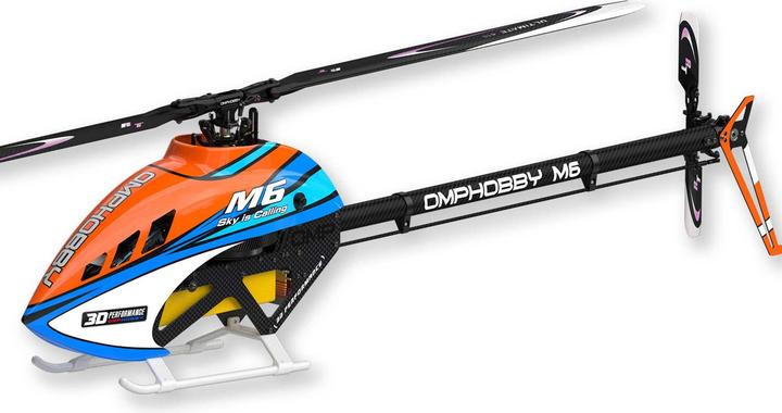 Produktbild OMP Hobby Helikopter M6 Cosmic-Orange Bausatz und Rotorblätter