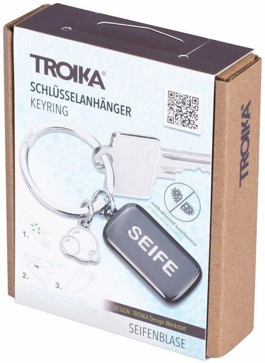 Produktbild Troika Schlüsselanhänger Seifenblase Schwarz, Silber