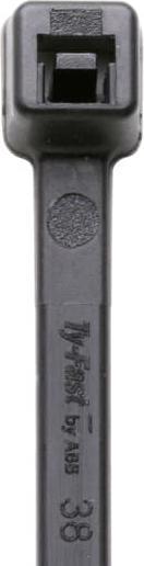 Produktbild ABB Standard-Kabelbinder Ty-Fast® (L x B) 366 mm x 4.6 mm Ty-Fast Farbe: Schwarz (UV-beständig) 100 (Kunststoffkabelbinder, 365 mm, 100 Stk.)
