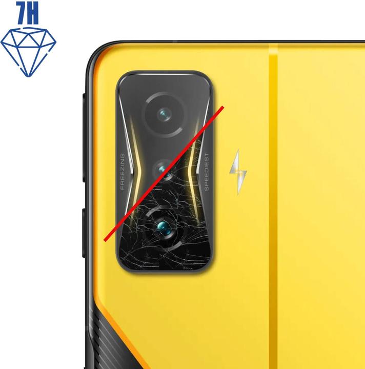 Actual product image 3MK Camera protection glass, camera glass (1 Piece, Xiaomi Redmi K50 Gaming, Xiaomi Poco F4 GT)