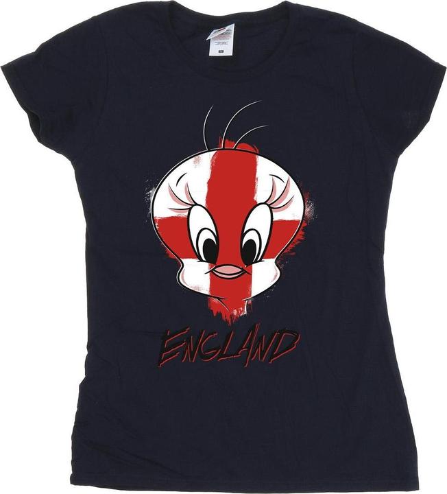 Image du produit Looney Tunes - T-shirt TWEETY ENGLAND FACE - Femme (L)