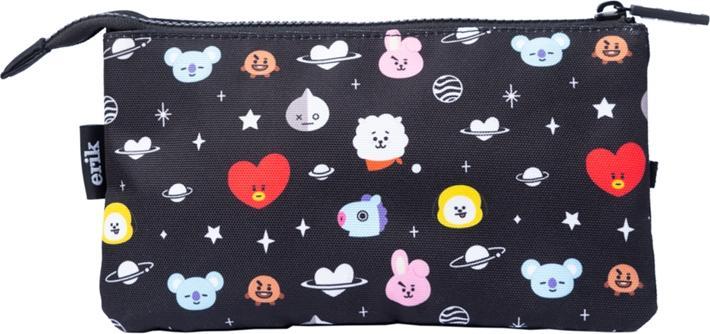 Line Friends BT21 pencil case - Pencil case with compartments