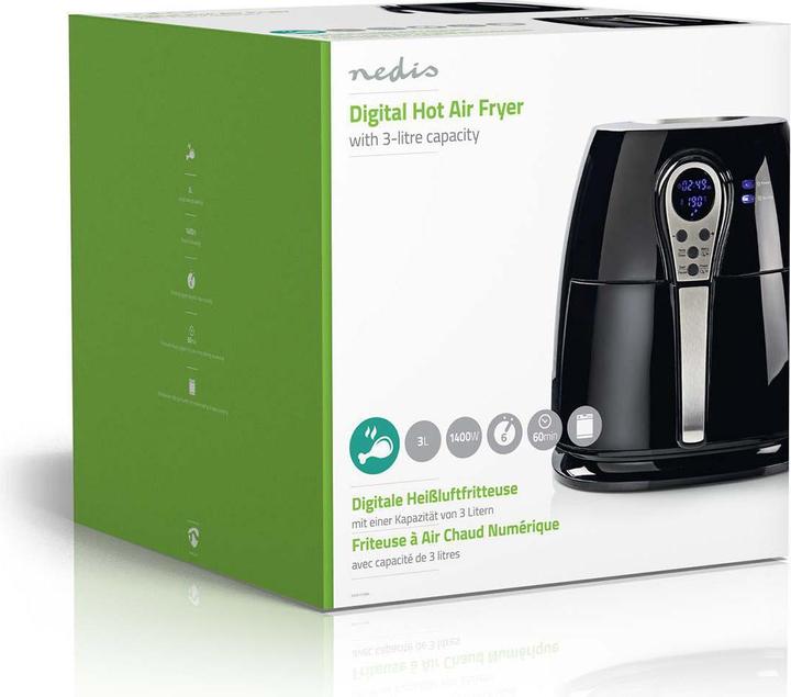 Produktbild Nedis Friteuse à air chaud compatible KAAF111EBK 3L (Noir) (EU-Stecker)
