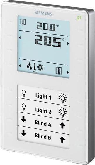 Produktbild Siemens Raumtemperaturregler AP KNX ws glz S55624-H108