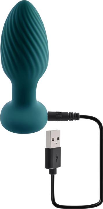 Productafbeelding Evolved - Plug Anaal à Queue Tournante - Turquoise