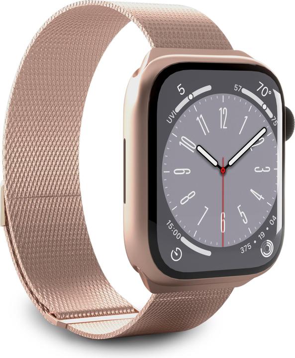 Puro Milanese Magnetic Band - Pasek ze stali nierdzewnej do Apple Watch 38/40/41 mm (różowe złoto) (38 mm, 40 mm, 41 mm, Edelstahl)