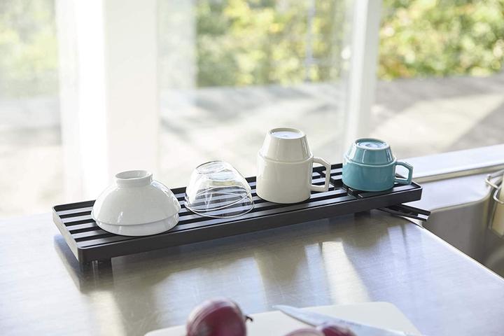 Actual product image Yamazaki Dish drainer rack, black