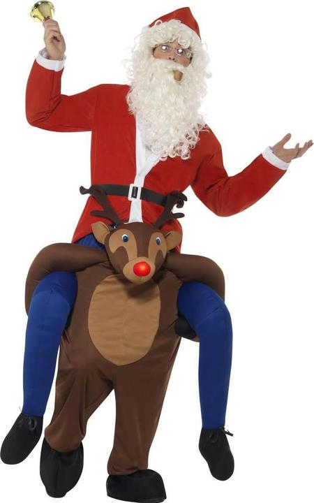 Produktbild Smiffys HuckepackKostüm weihnachtliches Design (One Size)