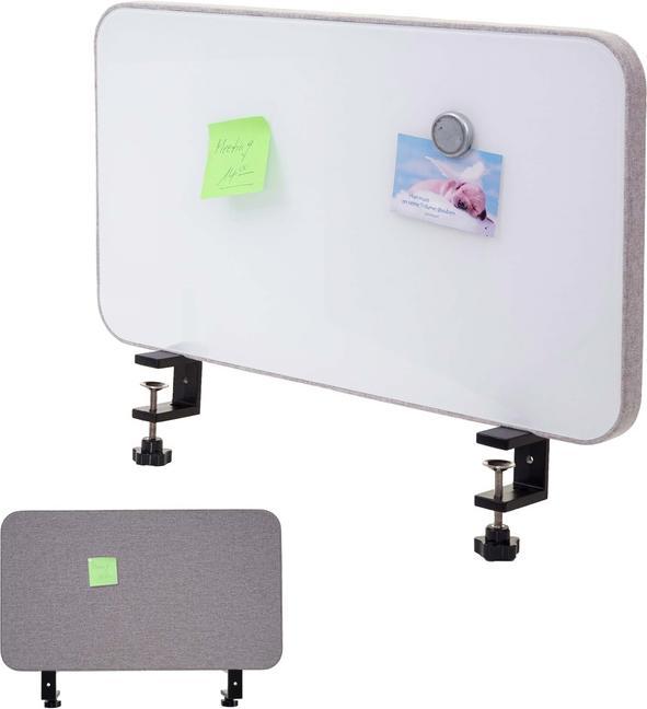 Image du produit Mendler Tableau blanc de bureau, écran de séparation bureau Tableau magnétique Tableau d'affichage (60 x 35 x 3 cm)