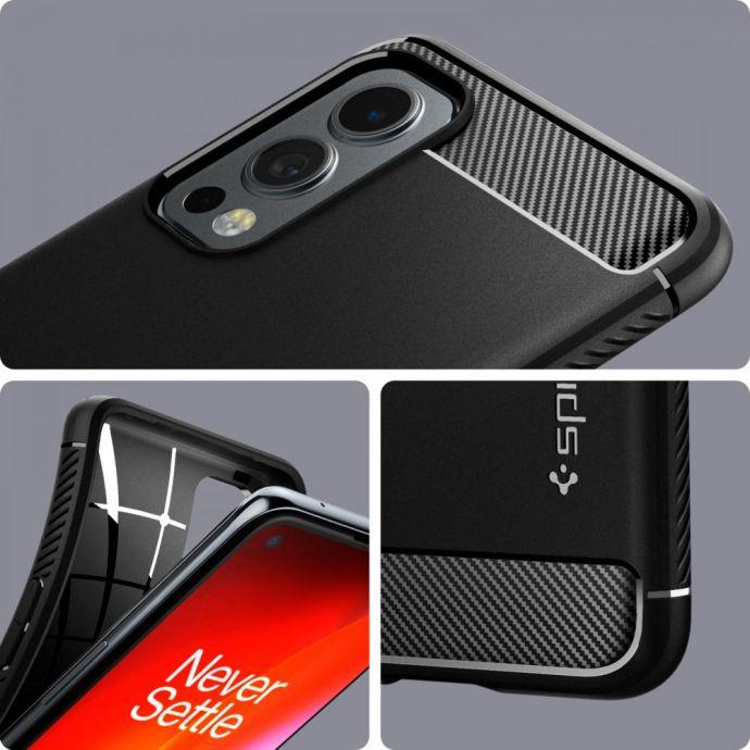 Produktbild Spigen RUGGED ARMOR ONEPLUS NORD 2 5G MATTE Juodas (OnePlus Nord 2 5G)