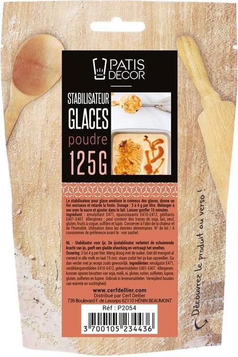 Produktbild Patisdécor Stabilisator für Eiscreme und Sorbets (125g)