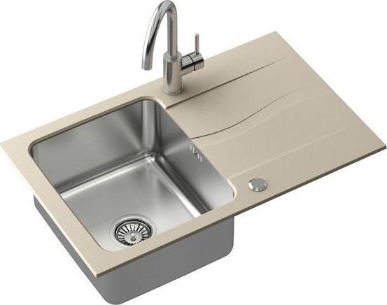 Productafbeelding Steiner MICHAEL 111 Fusion beige 780 * 480 met handhevel compleet met Kate kraan (480 mm, 780 mm)