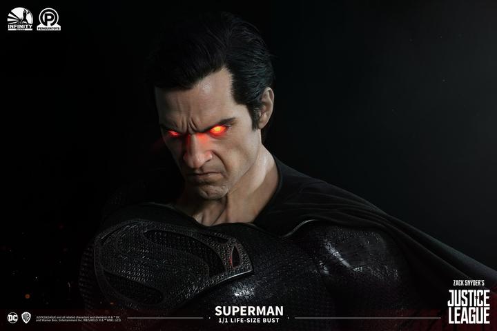 Immagine prodotto Infinity Studios Snyder's Justice League "Superman - Versione Nera" 1/1 Busto a grandezza naturale