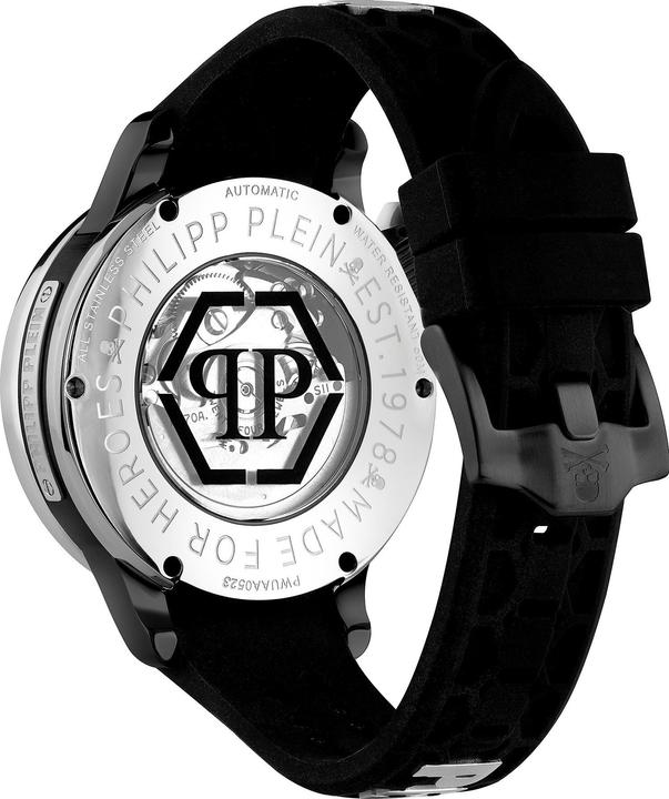 Actual product image Philipp Plein PWUAA0523 Hyper Sport Automatic Mens Watch 46mm 5ATM (Analogue wristwatch, 46 mm)