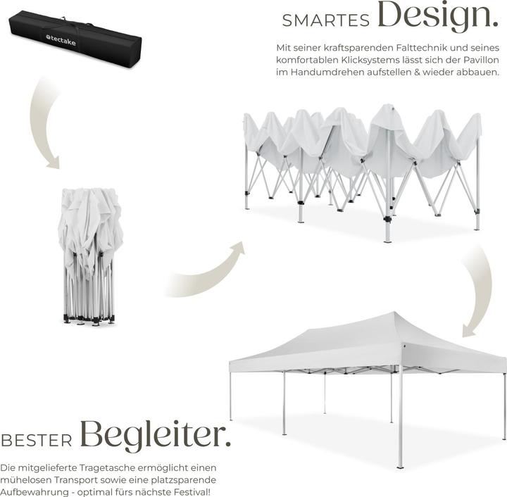 Immagine prodotto tectake Gazebo da giardino (600 cm, 300 cm)