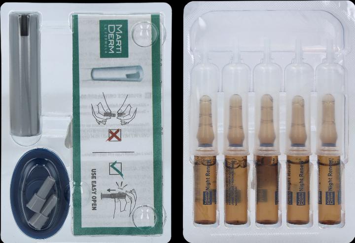 Actual product image Martiderm Platinum Night Renew Ampoules 30 x 2 ml (60 ml)