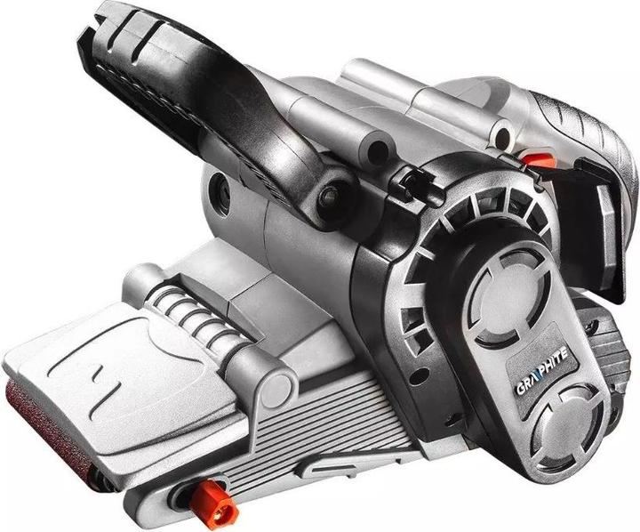 Immagine prodotto Graphite Levigatrice a nastro da 800 W, nastro continuo da 75 x 457 mm, valigetta (Smerigliatrice, 800 W)