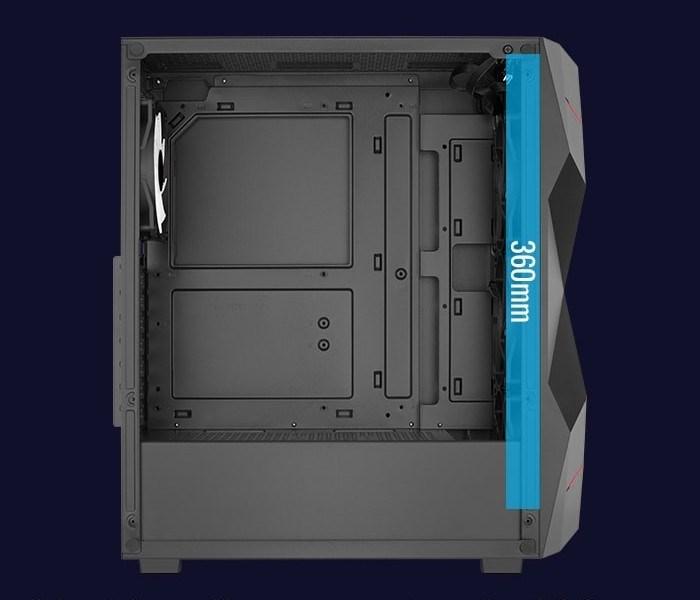 Actual product image AeroCool Volcan-G-BK-v1 (ATX, Mini-ITX)