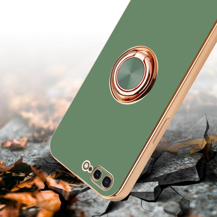 Actual product image Cadorabo Case for Apple iPhone 7 PLUS / 7S PLUS / 8 PLUS in TPU with camera protection and ring LM089 Style (Apple iPhone 7 Plus, Apple iPhone 7s Plus)