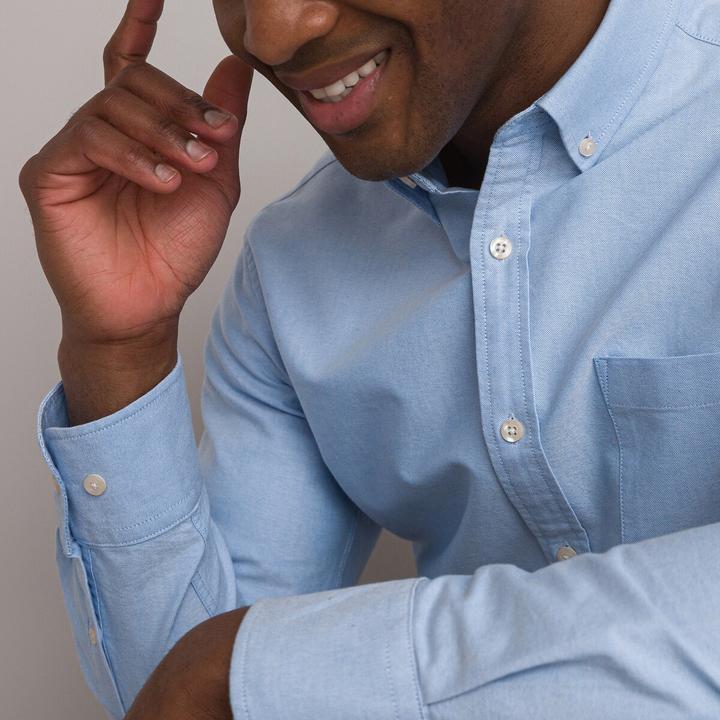 Image du produit La Redoute Collections Chemise oxford avec col boutonné (M)
