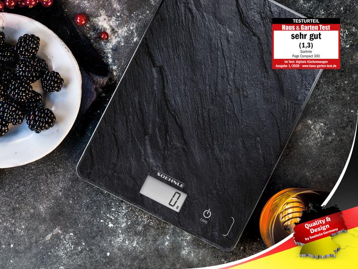 Actual product image Soehnle Digital kitchen scales Page Compact 300 Slate