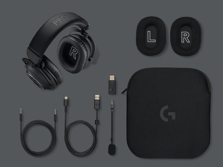 Actual product image Logitech G PRO X 2 LSPEED Wless Gaming Headset BLK (Wireless, Cable)