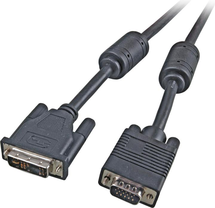 Actual product image EFB Elektronik DVI/VGA monitor cable DVI12+5/HDSUB15 male, 2m cable for Digital Visual Interface Molex compatible (2 m, DVI, VGA)
