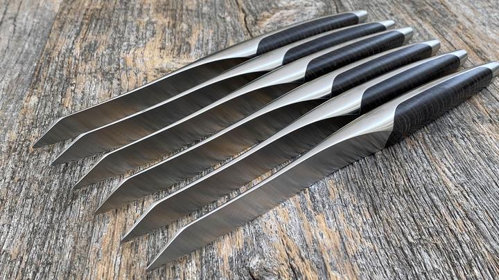 Immagine prodotto Sknife Coltello da bistecca in frassino (6 Pezzo/i, Set di posate)