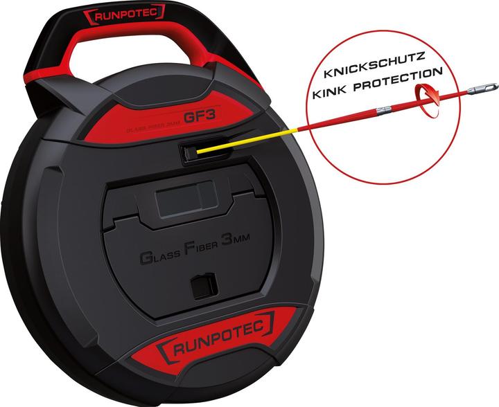 Image du produit Runpotec RUNPO 10197 GF3 Tige en fibre de verre 3mm-sans compteur-30m (30 m)