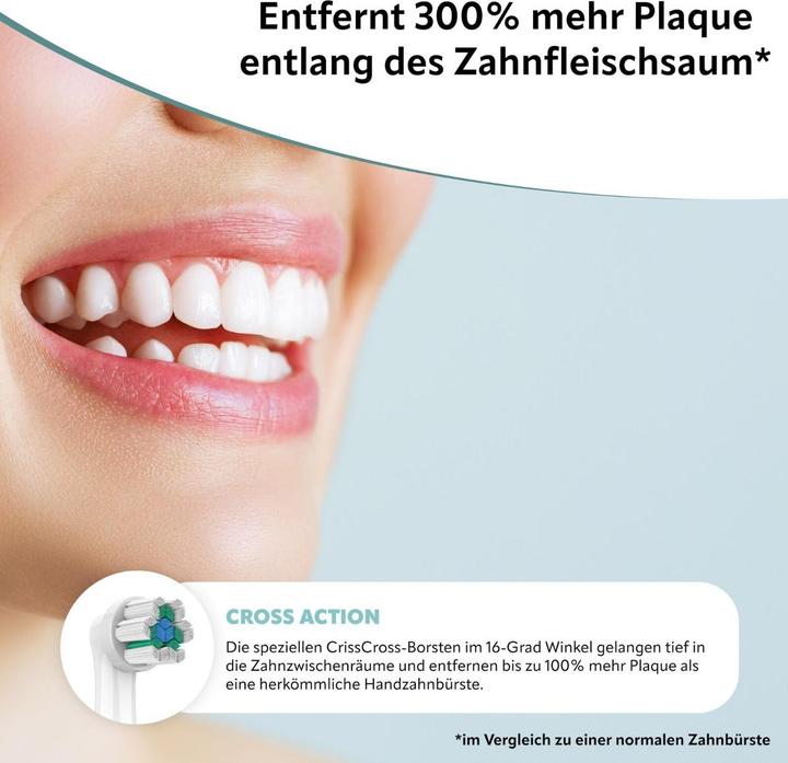 Produktbild Ora-Care Ersatzbürsten Precision Clean kompatibel mit Oral-B 8er Pack (8 x)