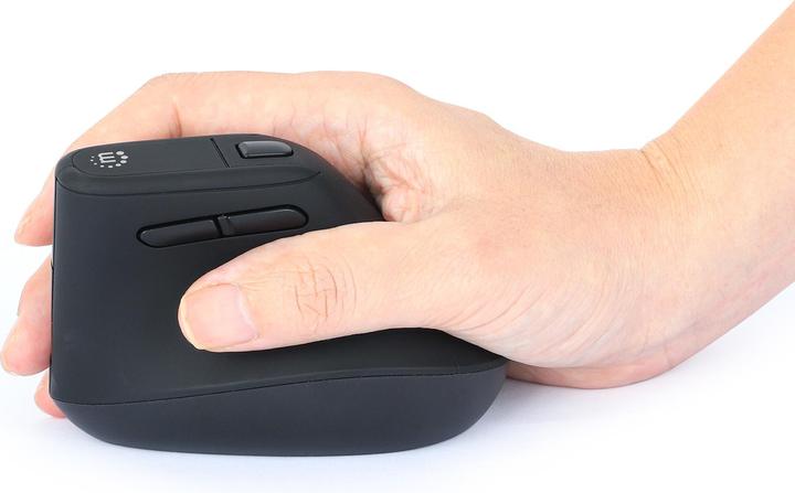 Produktbild Manhattan Vertikale Ergonomische Kabellose USB-Maus (Kabellos)