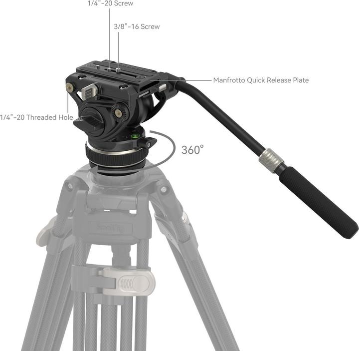 Productafbeelding SmallRig DH10 (Videokop)