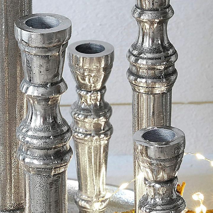 Produktbild Loberon Kerzenhalter Calcot antiksilber (42 x 38 cm)