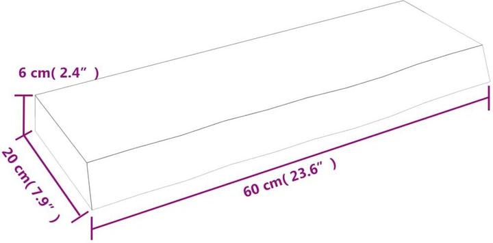 Actual product image VidaXL Lian (60 x 20 x 6 cm)