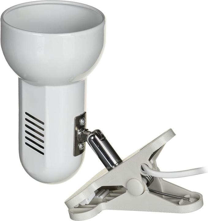 Immagine prodotto Activejet Lampada da tavolo a clip in metallo bianco con filo E27 (E27)