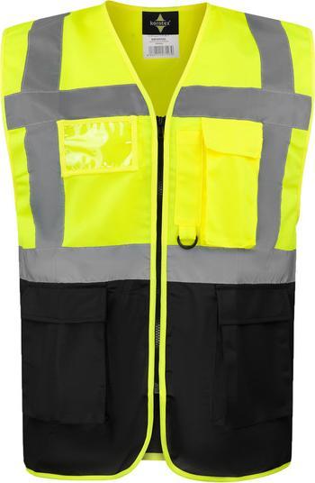 Image du produit Korntex Gilet de sécurité multifonction Hambourg Jaune/Noir 360° Sécurité XXL EN ISO 17353 ® KXCMF (XXL)