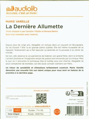 Immagine prodotto La dernière allumette (Vareille Marie, Francese)