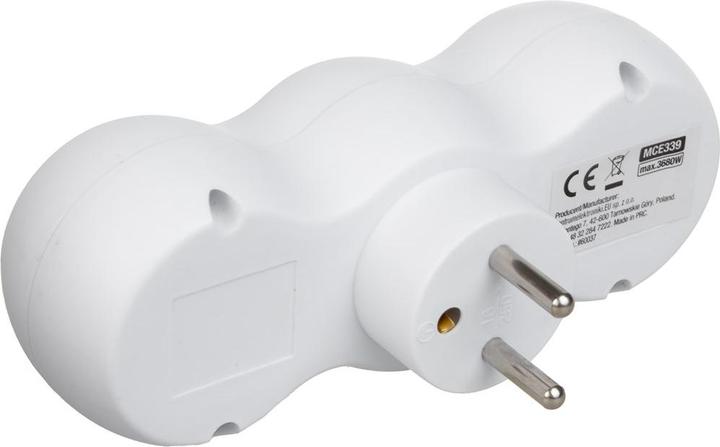 Produktbild Maclean MCE339 - Stromsteckdose, 2-Steckdosen-Verteiler, 2x USB A/C, Typ E, 2x16A (2 x, CEE 7/3, CEE 7/5)