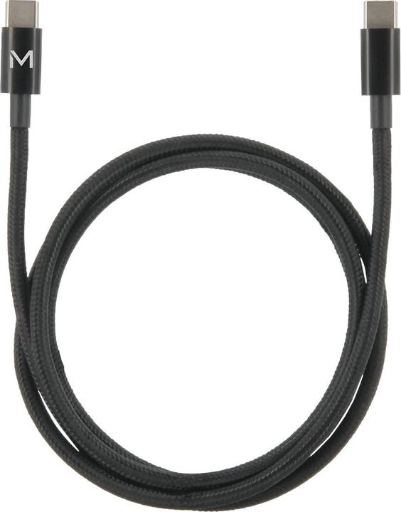 Actual product image Mobilis 001389, 1 m, USB C, USB C, 0.48 Gbit/s, Black (1 m, USB 2.0, 100 W)