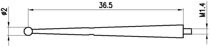 Actual product image Sylvac Measuring insert M1.4 (3.65 cm)