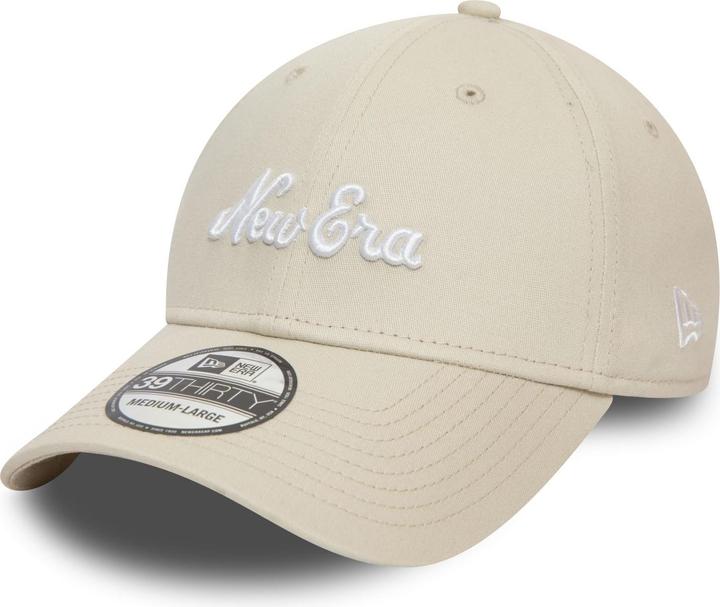 New Era 39Thirty Stretch Cap - BRAND SCRIPT stone beige - M/ (M/L)