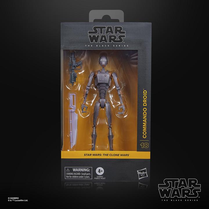 Actual product image Hasbro Star Wars: The Clone Wars Black Series Actionfigur Commando Droid 15 cm