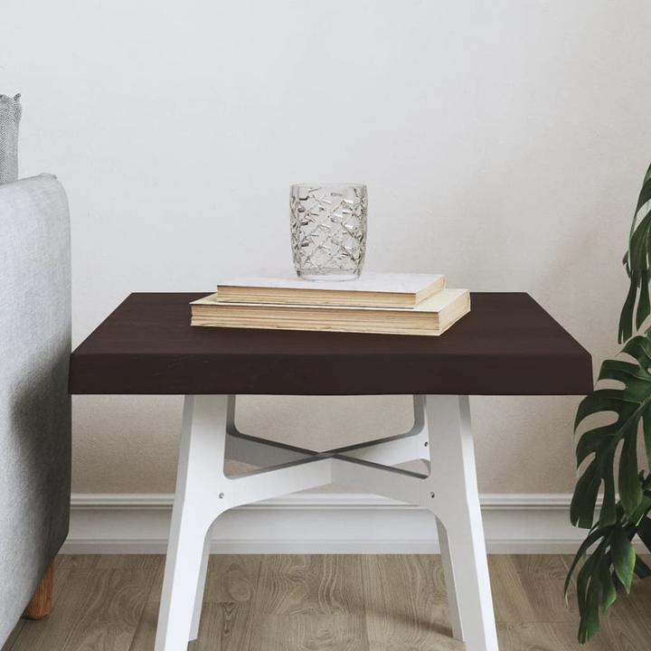 Image du produit VidaXL Tischplatte 60x50x4 cm Massivholz Eiche Behandelt (60 x 50 x 4 cm)