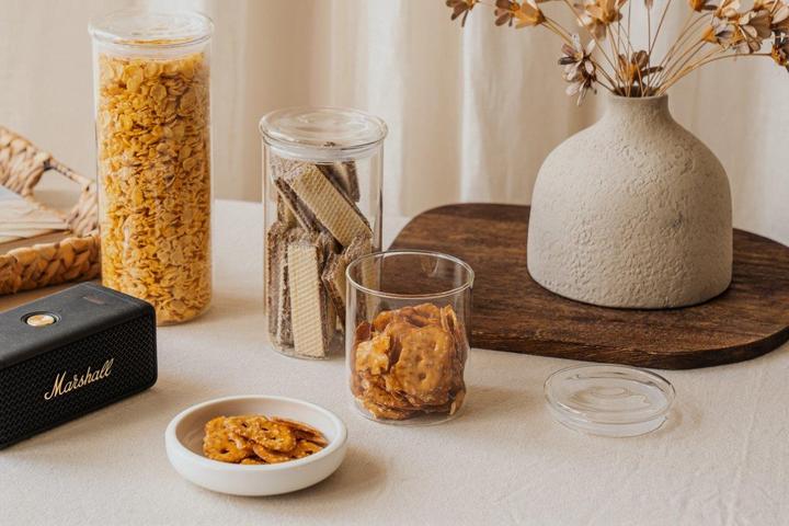 Actual product image Nuts Storage jar glass 850 ml transparent (0.85 l)