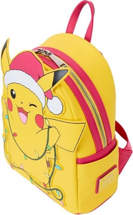 Actual product image Loungefly Pokemon by mini backpack Holiday Pikachu