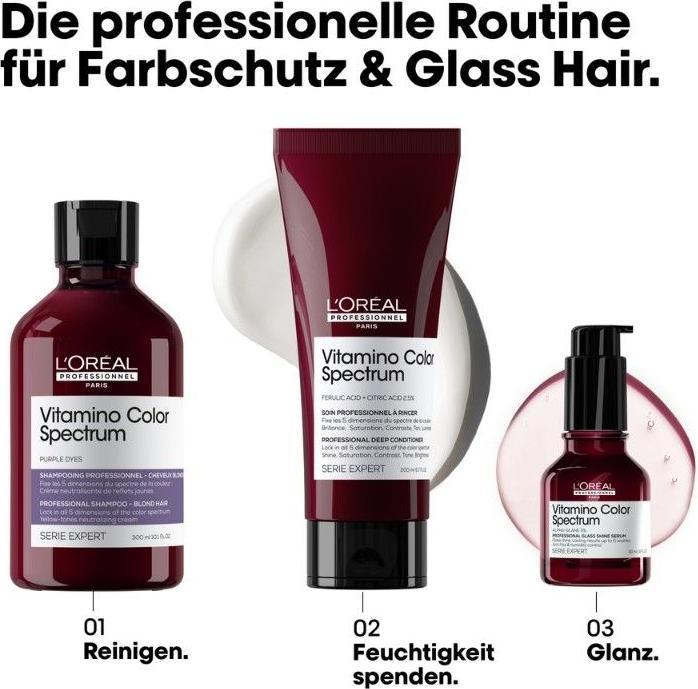 Produktbild L'Oréal Professionnel Vitamino Color Spectrum Purple Dyes Neutralizing (300 ml, Flüssiges Shampoo)
